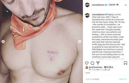 オーランド・ブルーム 犬 ペット ケイティ・ペリー 死亡 捜索 懸賞金 行方不明