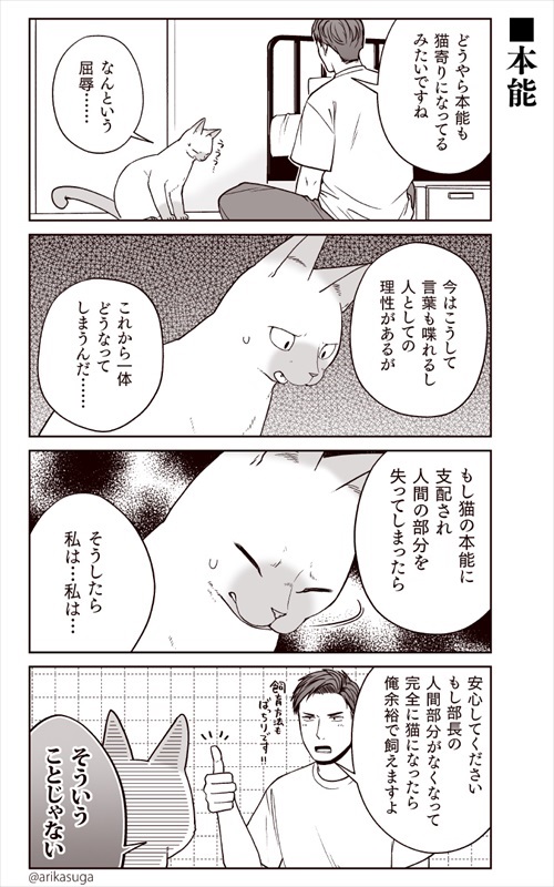 部長、猫になる