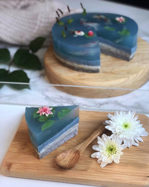 錦鯉の池のケーキ