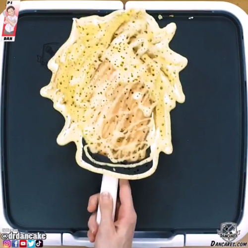 食べるのがもったいないほどのパンケーキ