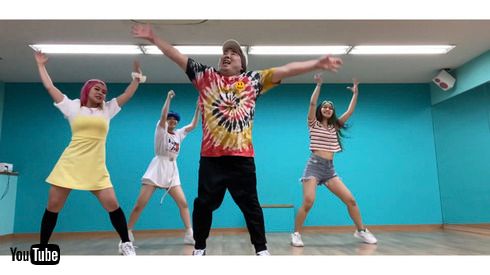 ドランクドラゴン 塚地武雅 チェゴ haruka kotone maho NiziU Make you happy 縄跳びダンス YouTube