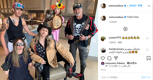 シルベスター・スタローン ロッキー ランボー 家族 娘 三姉妹 システィーン・スタローン