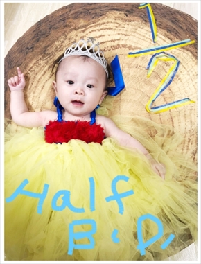 キンタロー。 娘 ちびキン ブログ ハーフバースデー