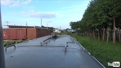 YouTube 鉄道 国鉄 真岡鐵道 DE10 ディーゼル機関車 前面展望