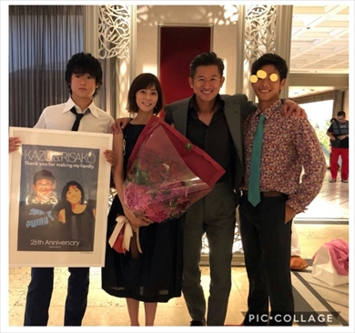 三浦りさ子 三浦知良 キングカズ 夫婦 結婚記念日 ブログ 結婚式 息子 長男