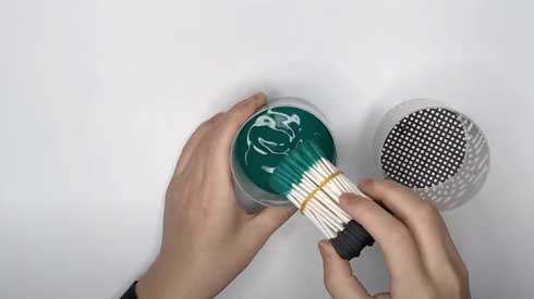 綿棒 レックウザ アート ポケモン 制作過程