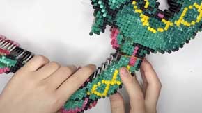 綿棒 レックウザ アート ポケモン 制作過程