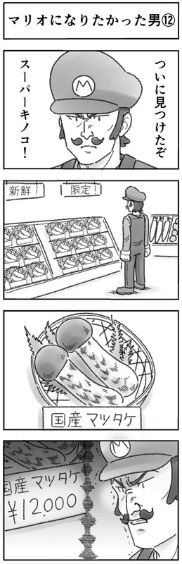マリオになりたかった男 4コマ ひこちゃん