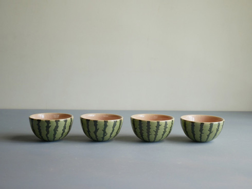 スイカのおちょこ