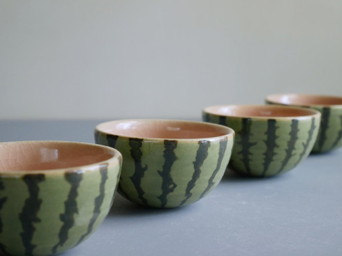 スイカのおちょこ　アップ