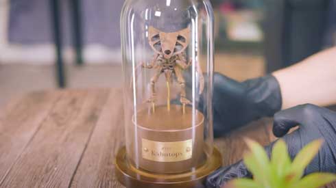 ポケモン ハンドメイド アート カブトプス 化石 標本 フィギュア 工作