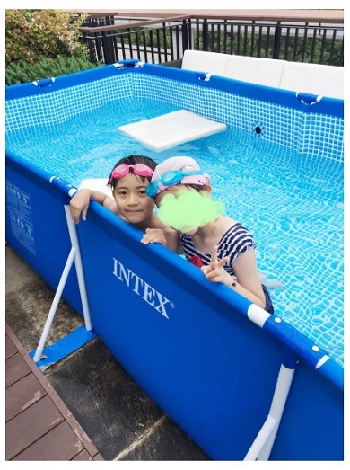 市川海老蔵 プール 子ども 勸玄 カンカン かんげん 息子 長男 麗禾 娘 長女