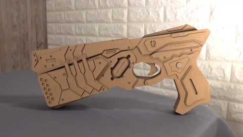 サイコパス ドミネーター ダンボール 工作 つくるさん