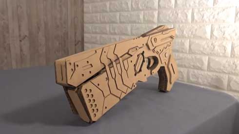 サイコパス ドミネーター ダンボール 工作 つくるさん