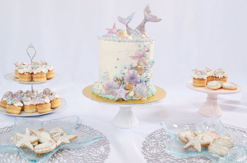 きれい 海 ケーキ 貝殻 砂糖 お菓子 シュガークラフト
