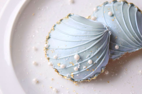 きれい 海 ケーキ 貝殻 砂糖 お菓子 シュガークラフト