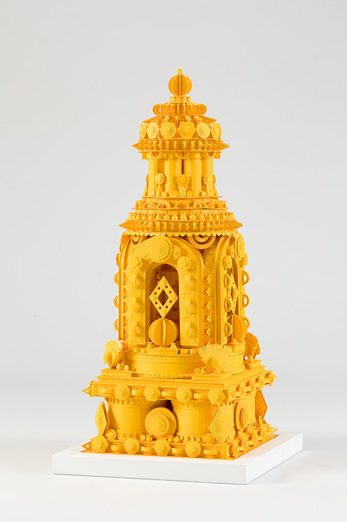 緻密に作り込まれた紙の建築アート　古代遺跡みたいな迫力がすごい