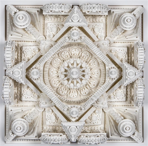 緻密に作り込まれた紙の建築アート　古代遺跡みたいな迫力がすごい