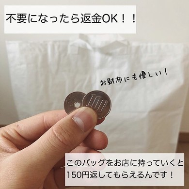 無印良品　再生ポリプロピレンバッグ