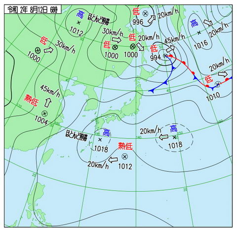 実況天気図にPonta