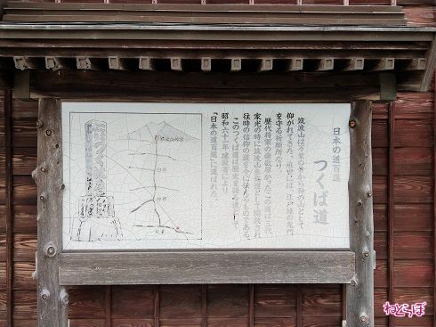 つくば道の案内看板