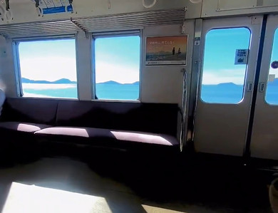 鉄道 海 予讃線 車窓 Twitter