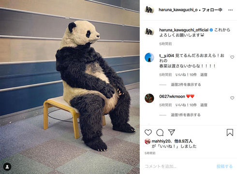 川口春奈 モニタリング パンダ