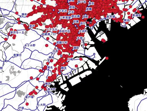 流動人口 都心 通勤ラッシュ
