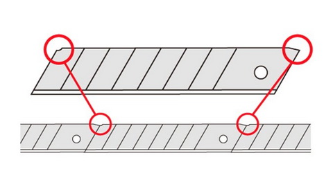 折る刃式カッターナイフ