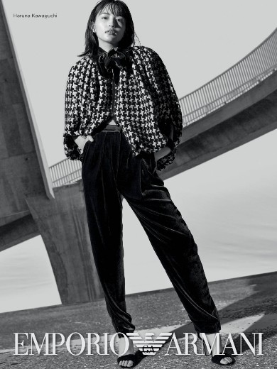 川口春奈 エンポリオ アルマーニ
