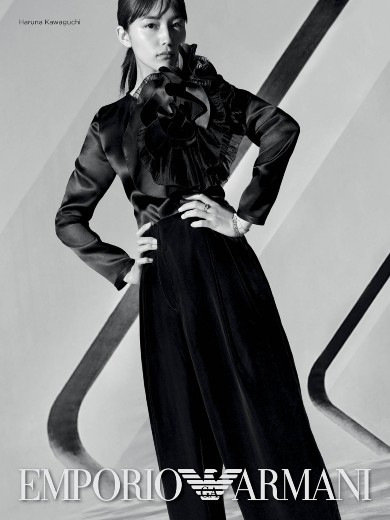 川口春奈 エンポリオ アルマーニ