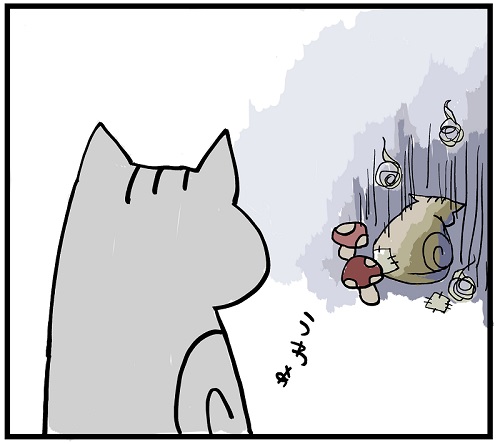 赤ちゃんがえりのネコちゃん