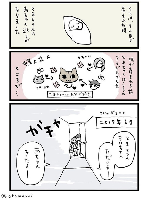 赤ちゃんがえりのネコちゃん