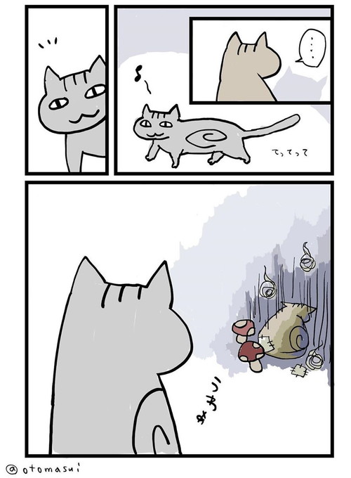 赤ちゃんがえりのネコちゃん