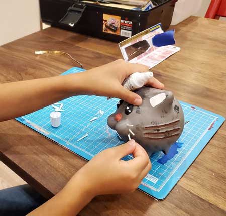 娘 自由工作 3Dプリンター 猫ちゃん Zbrush 小学2年生 時代