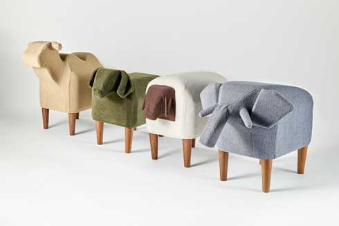 背中に乗りたい 動物 スツール 椅子 大阪富田林 家具工場 ゾウ 犬 馬 かわいい