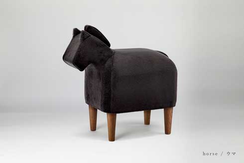 背中に乗りたい 動物 スツール 椅子 大阪富田林 家具工場 ゾウ 犬 馬 かわいい