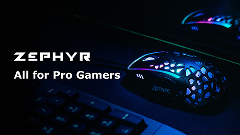 内蔵ファンで手汗を予防するゲーミングマウス　手の感触にこだわったZephyrがクラファンに登場