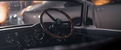 本物のDB5と同じくスミス製のメーターを搭載した内装