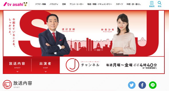 テレビ朝日 スーパーJチャンネル 業務用スーパー NPO 放送倫理違反 ディレクター