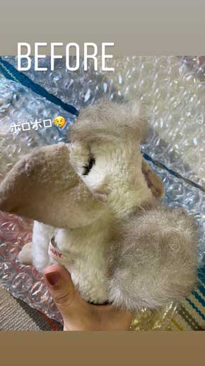 ファービー きれいにする 洗う 洗濯 解体 愛 ビフォーアフター