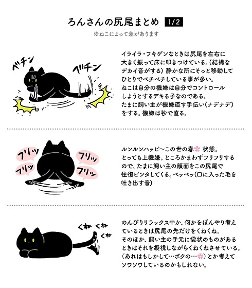 黒猫 ろん 猫と一緒に寝る おもしろくて最高 漫画