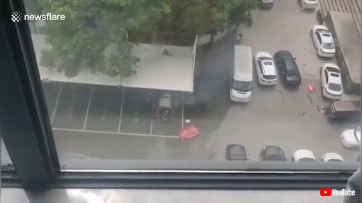 中国 爆発 電気自動車 火災