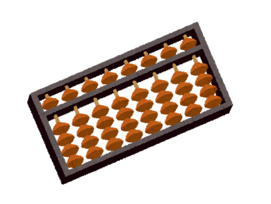 そろばんのイラスト