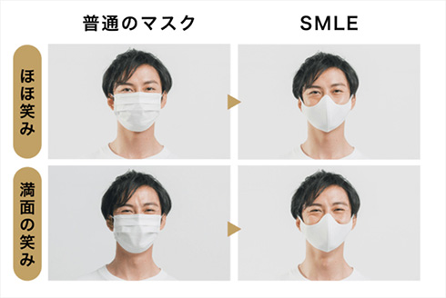 笑顔が伝わるマスク「SMLE」が使いやすそう　資金調達の開始即日で目標達成