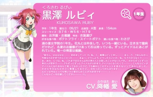 ラブライブ!サンシャイン!! 黒澤ルビィ