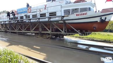 鉄道 YouTube 海外 ポーランド 船 インクライン