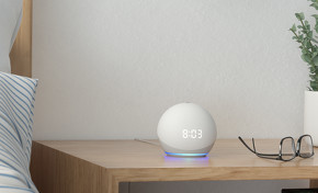 Amazon Echo with clock