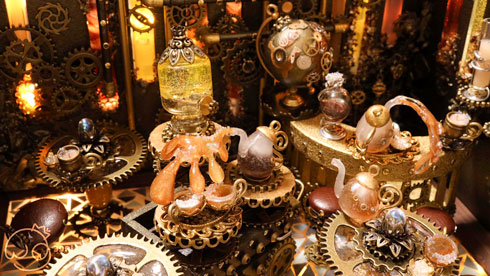 ミニチュア きれい かわいい お店 ハンドメイド 架空の街 小さな夢の街 39Ri