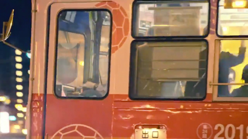 鉄道 動画 路面電車 カメラ 夜景